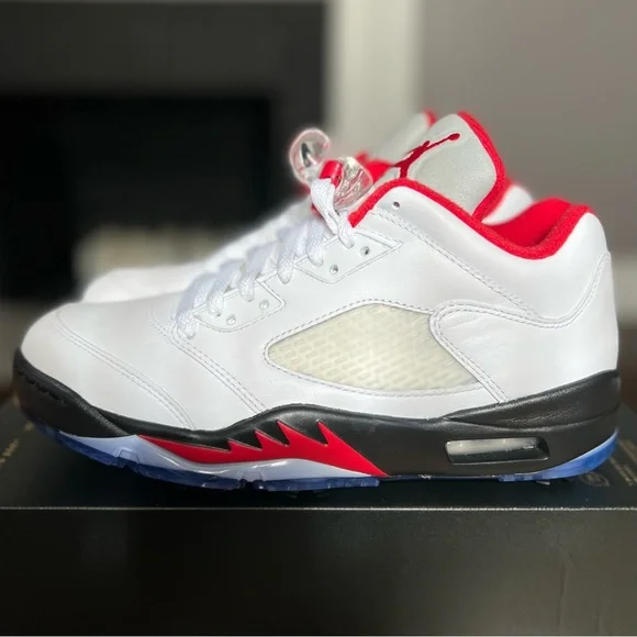 Nike Air Jordan 5 Golf “Chicago” - Men’s Size 8 - (CU4523-100) - Picture 3 of 6